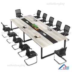 Bàn họp chân sắt chữ U 2m4 - BH 30