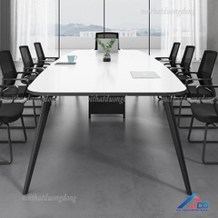 Bàn họp chân đa giác bầu dục 2m - BH 14