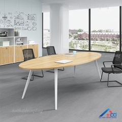 Bàn họp chân đa giác oval 2m - BH 31