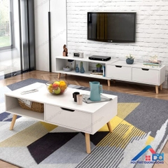 Bàn trà sofa chân gỗ sồi - BT 23