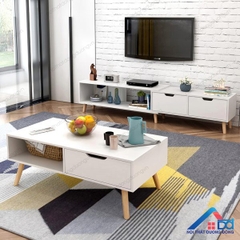 Bàn trà sofa chân gỗ sồi - BT 23