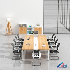 Bàn họp chân sắt độc lập 2m4 - BH 43