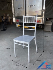 Ghế Chivari sắt Sơn trắng - HT 05