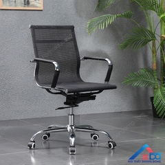 Ghế xoay lưới thấp tay vát - GX 04