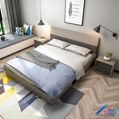 Giường ngủ hiện đại 2 ngăn kéo - GN 43