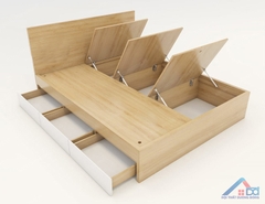 Giường ngủ 1.6m gỗ đa năng nhiều ngăn đồ - GN 16