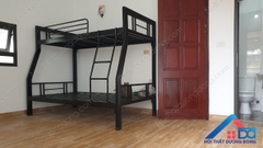 Giường sắt lệch tầng 1m2 hộp to - GT 14