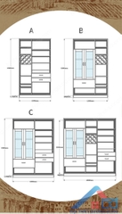 Tủ rượu gỗ công nghiệp giá rẻ - PB 03