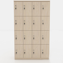 Tủ locker 20 ngăn gỗ màu nâu - LKG 09