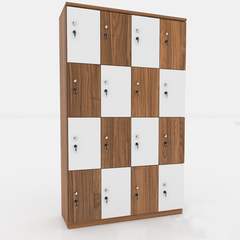 Tủ locker gỗ 16 ngăn đẹp - LKG 05