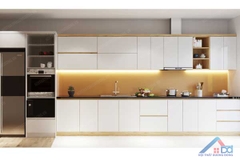 Tủ bếp gỗ công nghiệp chữ I giá rẻ - TB 06
