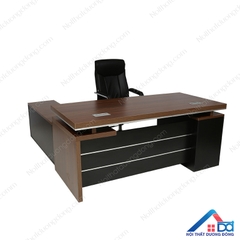 Bàn giám đốc có hộc và tủ phụ 1m8 - GĐ 22