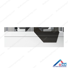 Bàn lễ tân sơn đen trắng 1m2 - LT 07