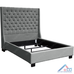 giường ngủ gỗ bọc nỉ cổ điển đẹp- GN 39