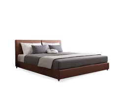 giường ngủ gỗ bọc da hiện đại - GN 41