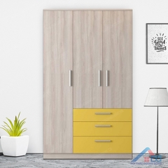 Tủ quần áo 3 cánh 3 ngăn kéo gỗ công nghiệp - QA 07
