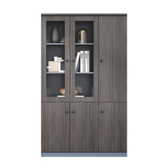 Tủ tài liệu 2 cánh kính 1 cánh gỗ -  TL 41