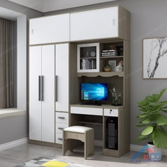 Tủ quần áo kèm bàn làm việc - QA 21