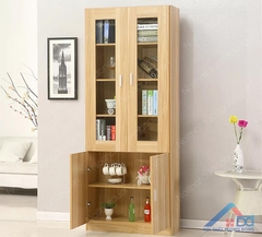 Tủ gỗ tài liệu giá rẻ 2 buồng - TL 02