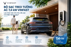Bộ Sạc Treo Tường AC 7,4 kW Vinfast: Lựa Chọn Nào Cho Nhu Cầu Sạc Ô Tô Điện Hằng Ngày?