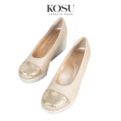 Giày da đính sequin 5,5cm Kosu K-25M81