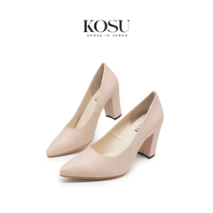 Giày da nữ đế vuông 8cm Kosu K-22006