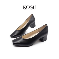 Giày da nữ mũi vuông 5cm Kosu K-22007