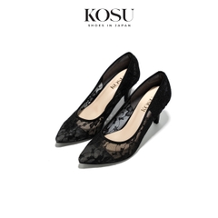 Giày cao gót mũi nhọn ren Saki 7cm Kosu K-2620S