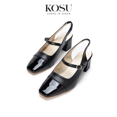 Giày da mũi vuông Yumi 6cm Kosu K-25050