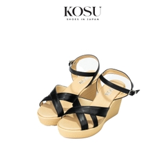 Sandal đế xuồng quai chéo Saya 9cm Kosu K-26513