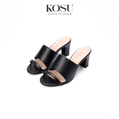 Dép cao gót đế vuông 7cm Kosu K-25317