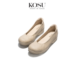 Giày da đế bệt 3cm Kosu K-26540
