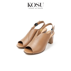 Sandal da thật 7cm Open Toe Kosu K-23014