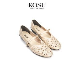 Giày bệt phối lưới thêu tay Kosu K-25171