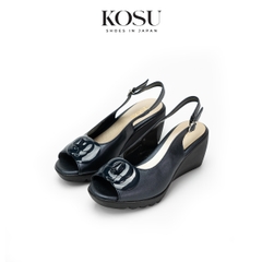 Sandal đế xuồng 7,5cm hoa trà Kosu K-24313
