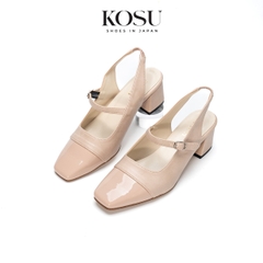 Giày da mũi vuông Yumi 6cm Kosu K-25050