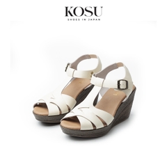 Sandal đế xuồng 8cm T-Strap Kosu KS-23002