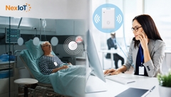 Thẻ quản lý theo dõi bệnh nhân BLE, có tích hợp nút nhấn SOS MWC01 minew