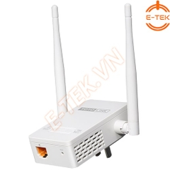 Bộ kích sóng WIFI TOTOLINK EX200 hỗ trợ thêm 1 cổng mạng.