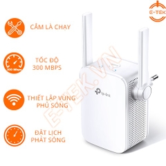 Bộ kích sóng WIFI TPlink TL-WA855RE kiểm soát thời gian truy cập mạng WIFI của con cái.