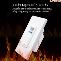 Công tắc sử dụng vật liệu chống cháy cao cấp