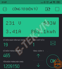 Công tơ điện tử WIFI BMC 100