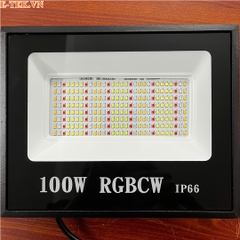 Đèn pha Led đổi màu RGB ngoài trời nháy theo nhạc 100W Wifi TUYA