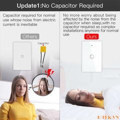 Công tắc cảm ứng Tuya Zigbee hãng MOES