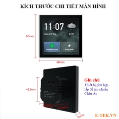 Bộ điều khiển trung tâm Zigbee TUYA, màn hình điều khiển cảm ứng