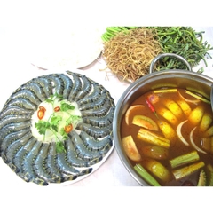 LẨU TÔM CHUA CAY