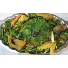 GÀ VƯỜN HẤP CẢI XANH ĐÔNG CÔ