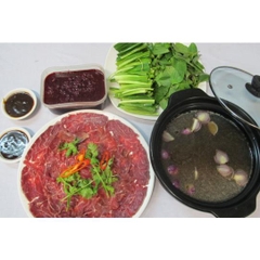 BẮP BÒ NHÚNG HUYẾT BÒ
