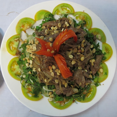 GỎI XÀ LÁCH XOONG BÒ TRỨNG