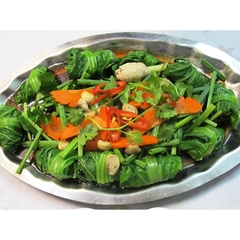 CÁ THÁC LÁC HẤP CẢI XANH